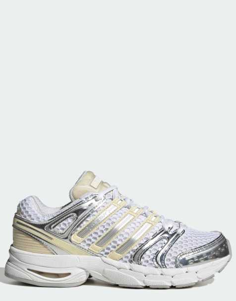 adidas Originals Adistar control 5 trainers in white and vanilla  - view 1