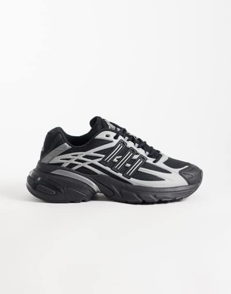 adidas Originals Adistar XLG trainers in black and silver - view 1