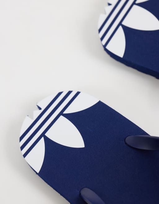 adidas Originals adisun flipflops in navy , 3 of 4