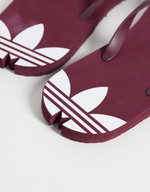 adidas Originals adisun Sandalen in Burgunderrot, 3 von 4