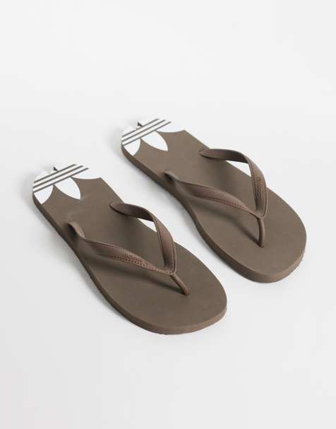 adidas Originals Adisun thongs in light brown - view 1
