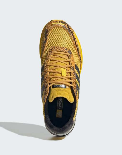 adidas Originals Adizero adios OG Sneaker in Gelb und Silber, 3 von 4