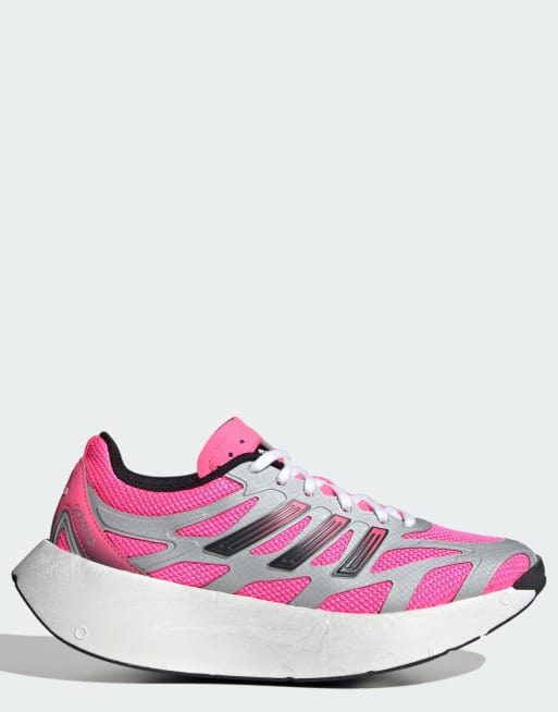 adidas Originals - Adizero Aruku - Schoenen in helder roze / metallic zilver / core zwart