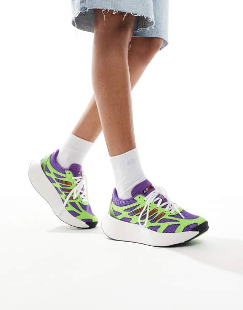adidas Originals – Adizero Aruku – Schuhe in Active Purple / Solar Green - view 1