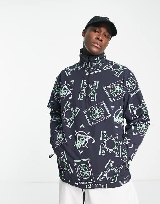 Adidas all best sale over print jacket