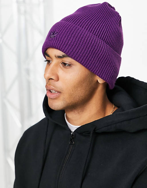 Men Caps & Hats/adidas Originals Adventure beanie in purple 
