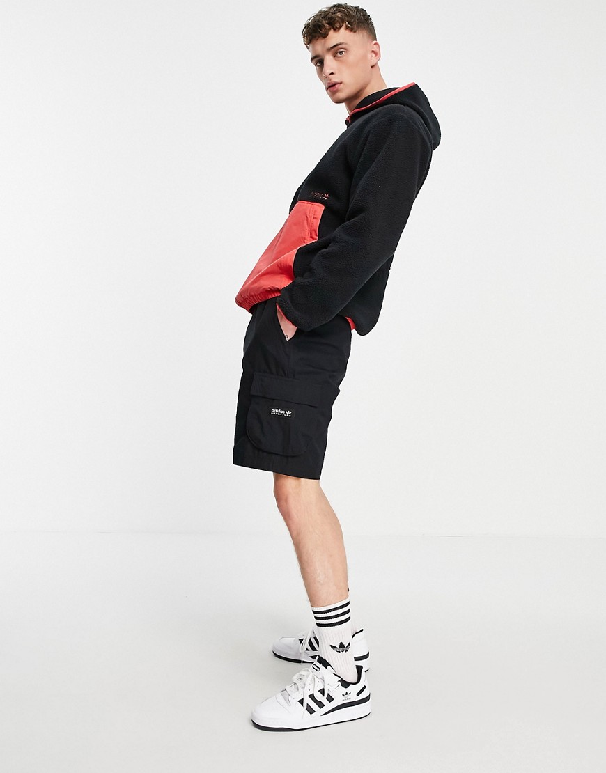 Adidas Originals Adventure cargo shorts in black
