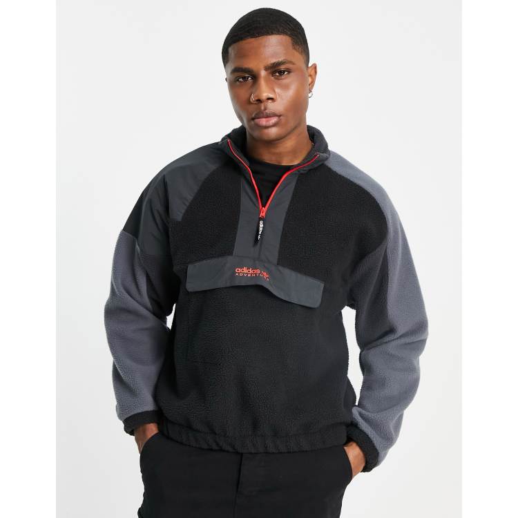 Adidas originals quarter zip fleece shop