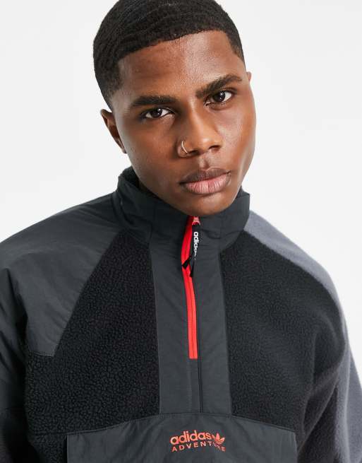 Adidas originals adventure half zip fleece hot sale