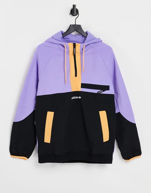 Adidas originals spirit colour block hot sale overhead hoodie