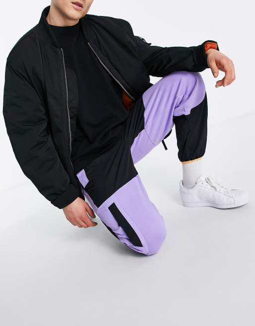 Adidas originals purple clearance joggers