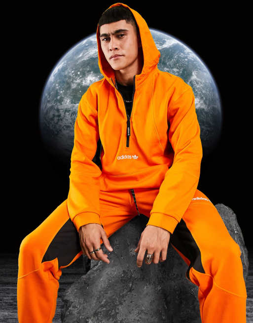 Adidas originals tracksuit orange sale