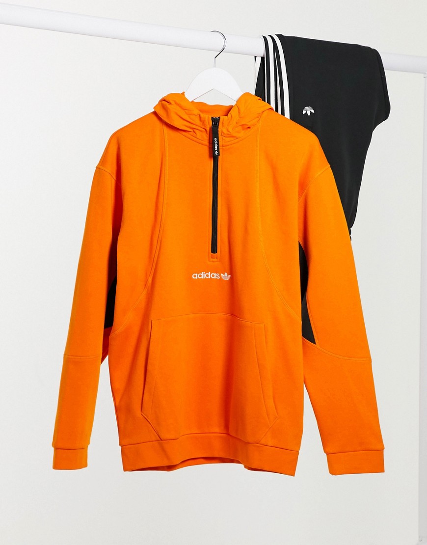 Adidas Originals adventure field hoodie in orange