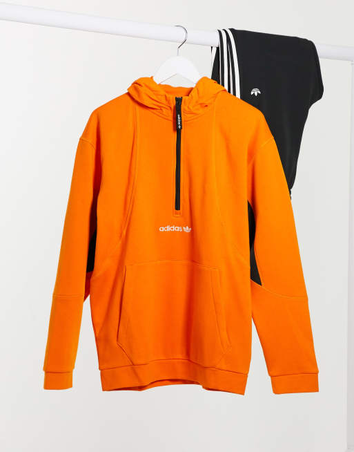 neon orange adidas hoodie