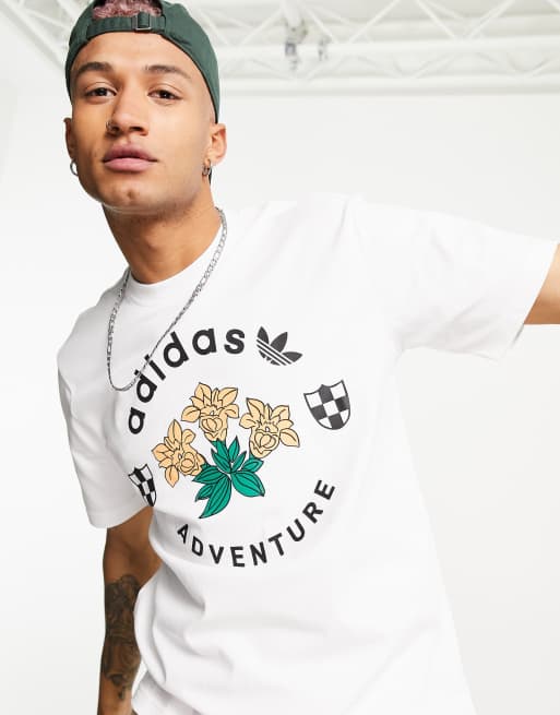 Adidas originals shop flower t shirt