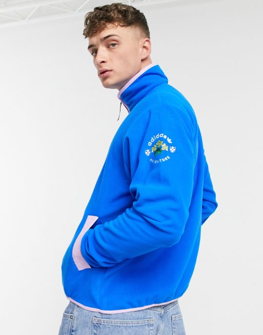 Adidas sale blue fleece