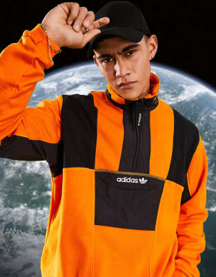 adidas orange fleece