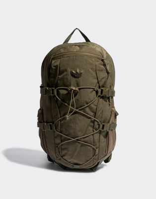 adidas Originals Adventure backpack in khaki  - ASOS Price Checker