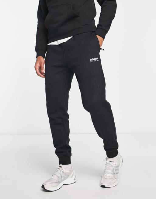 adidas Originals – Adventure – Svarta mjukisbyxor med logga