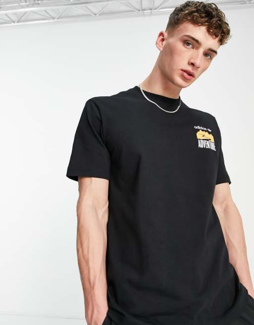adidas Originals adventure T-shirt in black | ASOS