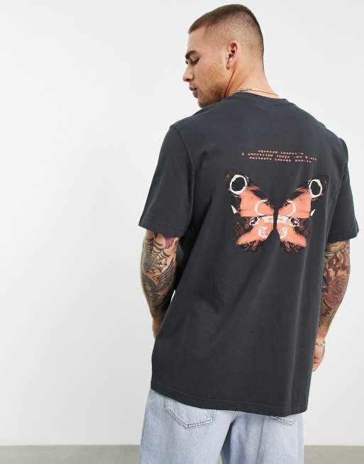 adidas Originals - Adventure - T-shirt in zwart met zakdetail en print op de rug