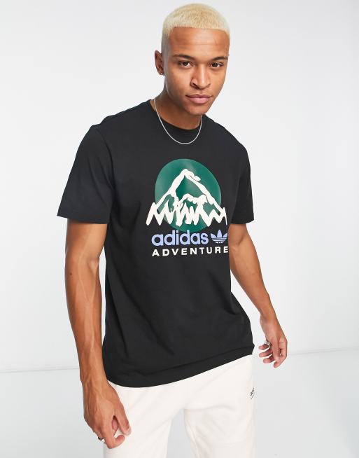 Adidas originals black store t shirt