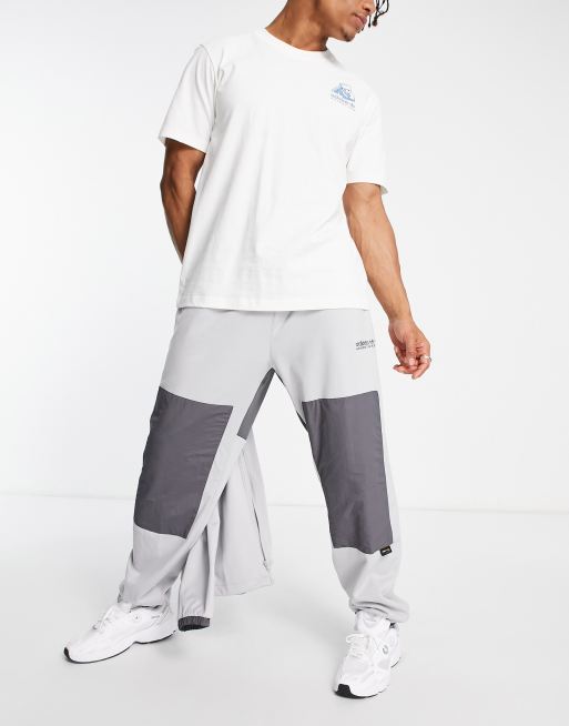 Grey adidas track store pants