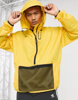 adidas windbreaker gold