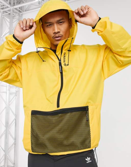 Adidas hot sale windbreaker gold