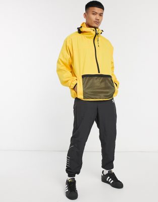 adidas windbreaker gold