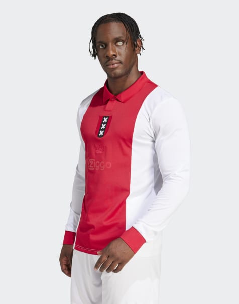 adidas Originals Ajax amsterdam anniversary jersey in white
