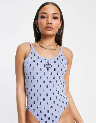 adidas blue bodysuit