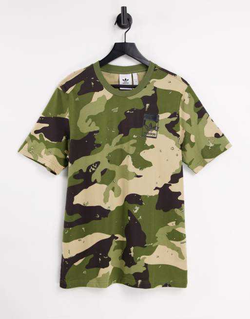 Adidas army print outlet t shirt