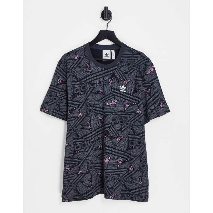 Adidas all over on sale print t shirt