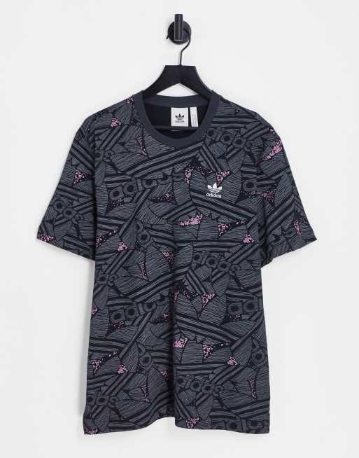 Adidas all best sale over print shirt