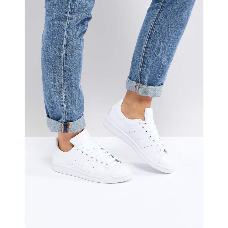 Adidas originals stan smith white sneakers sale