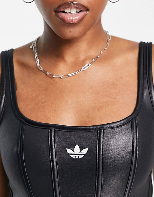 adidas Originals Always Original corset top in black | ASOS