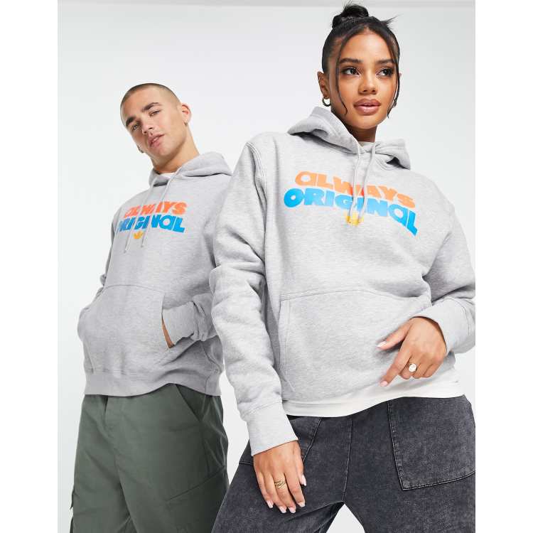 adidas Originals Always Original hoodie in gray | ASOS