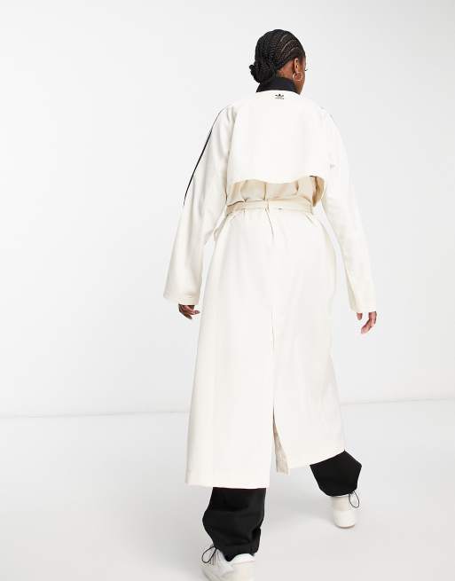 adidas Originals 'Always Original' trench coat in beige | ASOS