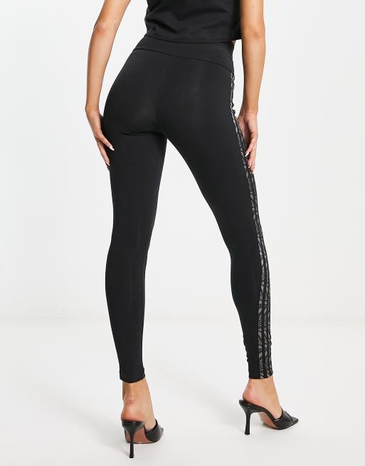 adidas Abstract Animal Print Leggings - Black | adidas Philippines