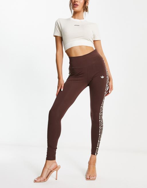 Leggings adidas Originals Leggings Castanho de Mulher