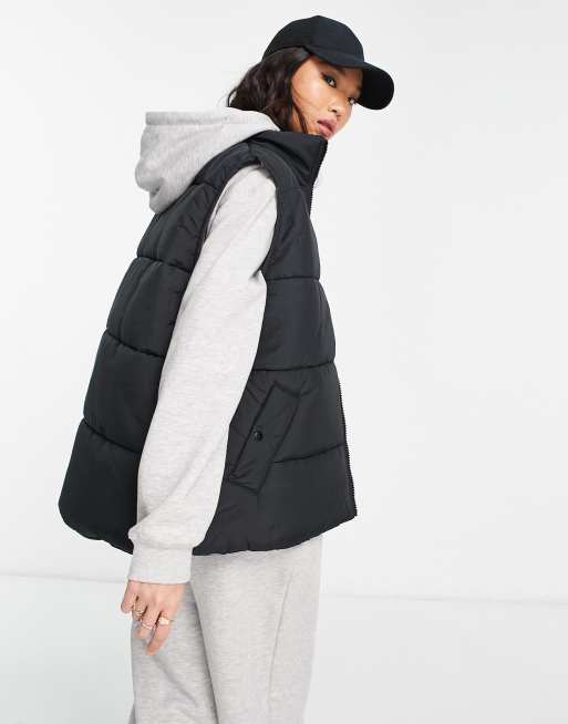 adidas neo womens patterned gilet black