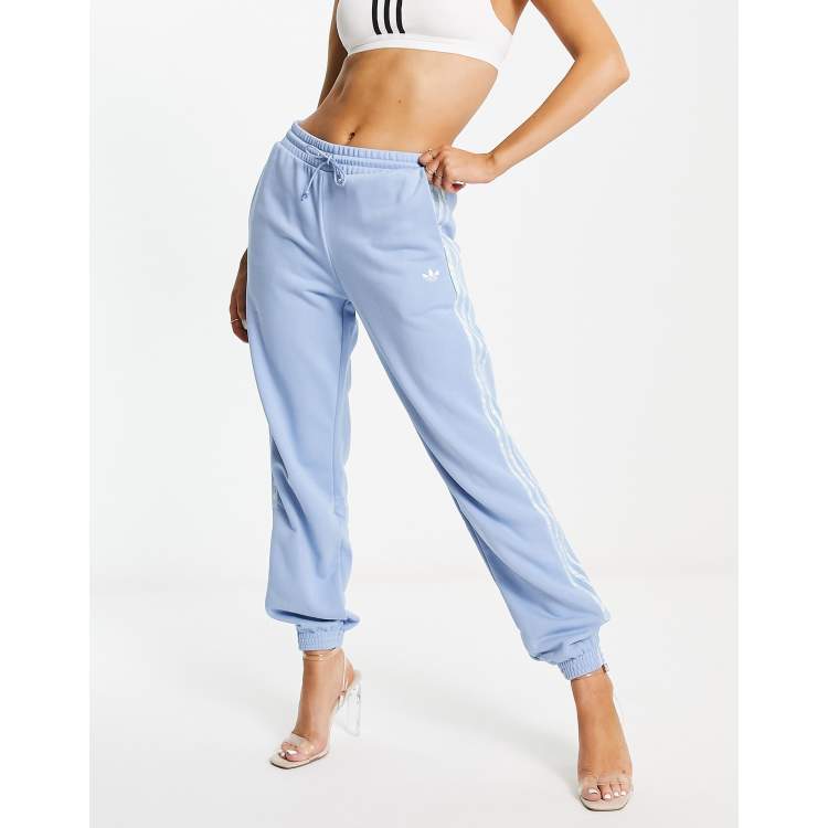 Baby blue adidas joggers on sale womens