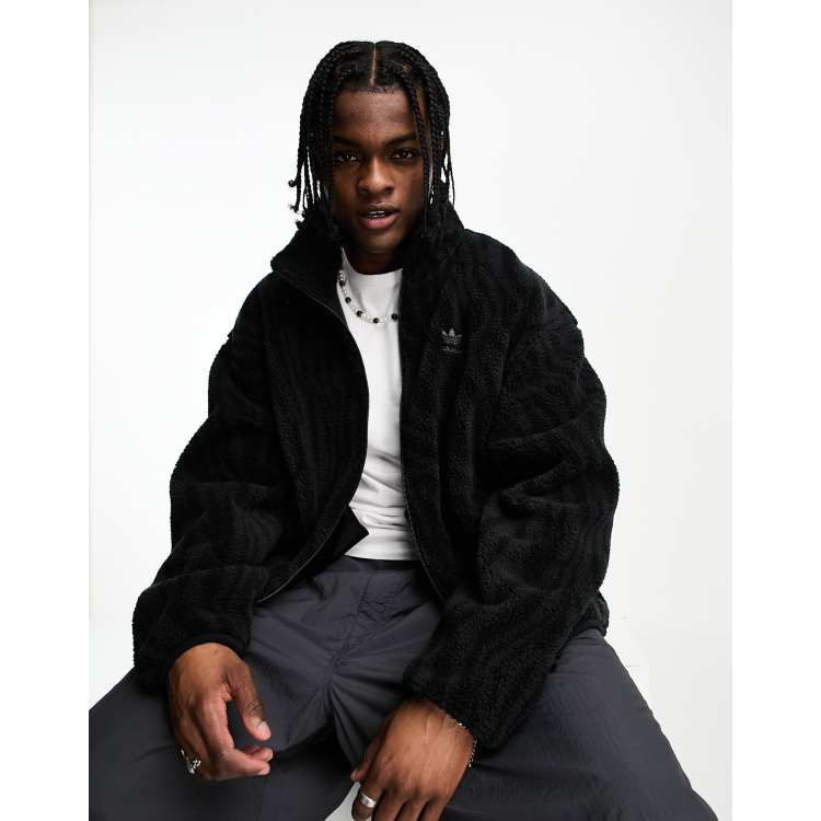 Nike zip through fleece in best sale black and white animal print