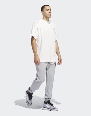 ★ adidas★ Anthony Edwards Seasonal Logo Tee Cloud White J adidas Originals Anthony edwards seasonal graphic tee in