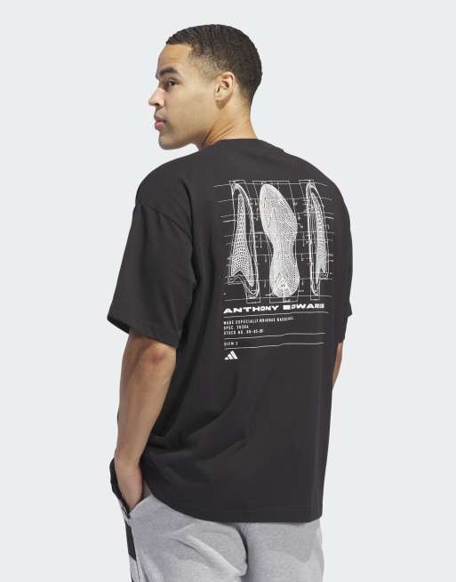 adidas Originals - Anthony Edwards - T-shirt met print in zwart