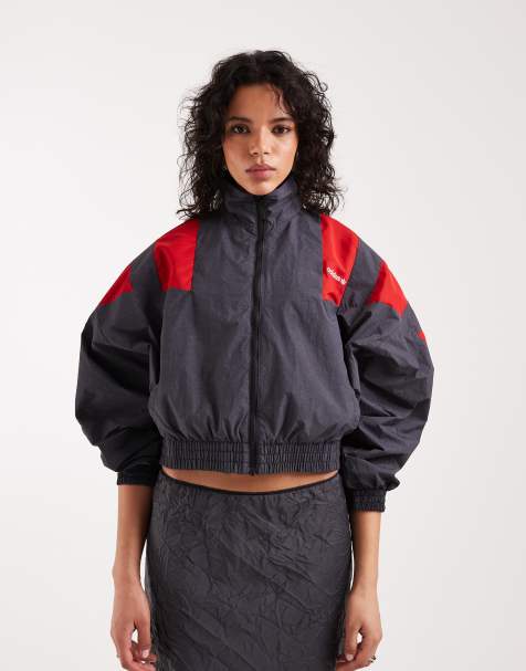 adidas Originals – Arch – Top dresowy z czarno-czerwonymi blokami kolorów - view 1