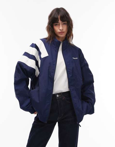 adidas Originals - Arch - Trainingstop in marineblauw en gebroken wit - view 1