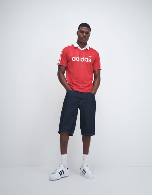 adidas Originals Archiv-Engineered-Jersey in Rot, 2 von 9