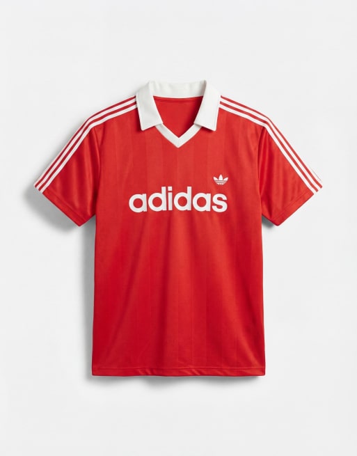 adidas Originals archive engineered jersey in red, 6 of 9